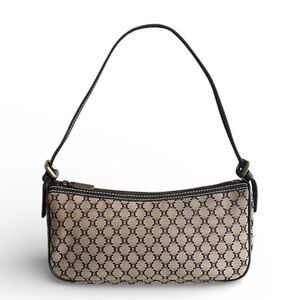 ❌SOLD❌CELINE Vintage Macadam Monogram Logo Shoulder Bag Pochette